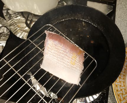 魚アレルギー：甘鯛の松笠焼き