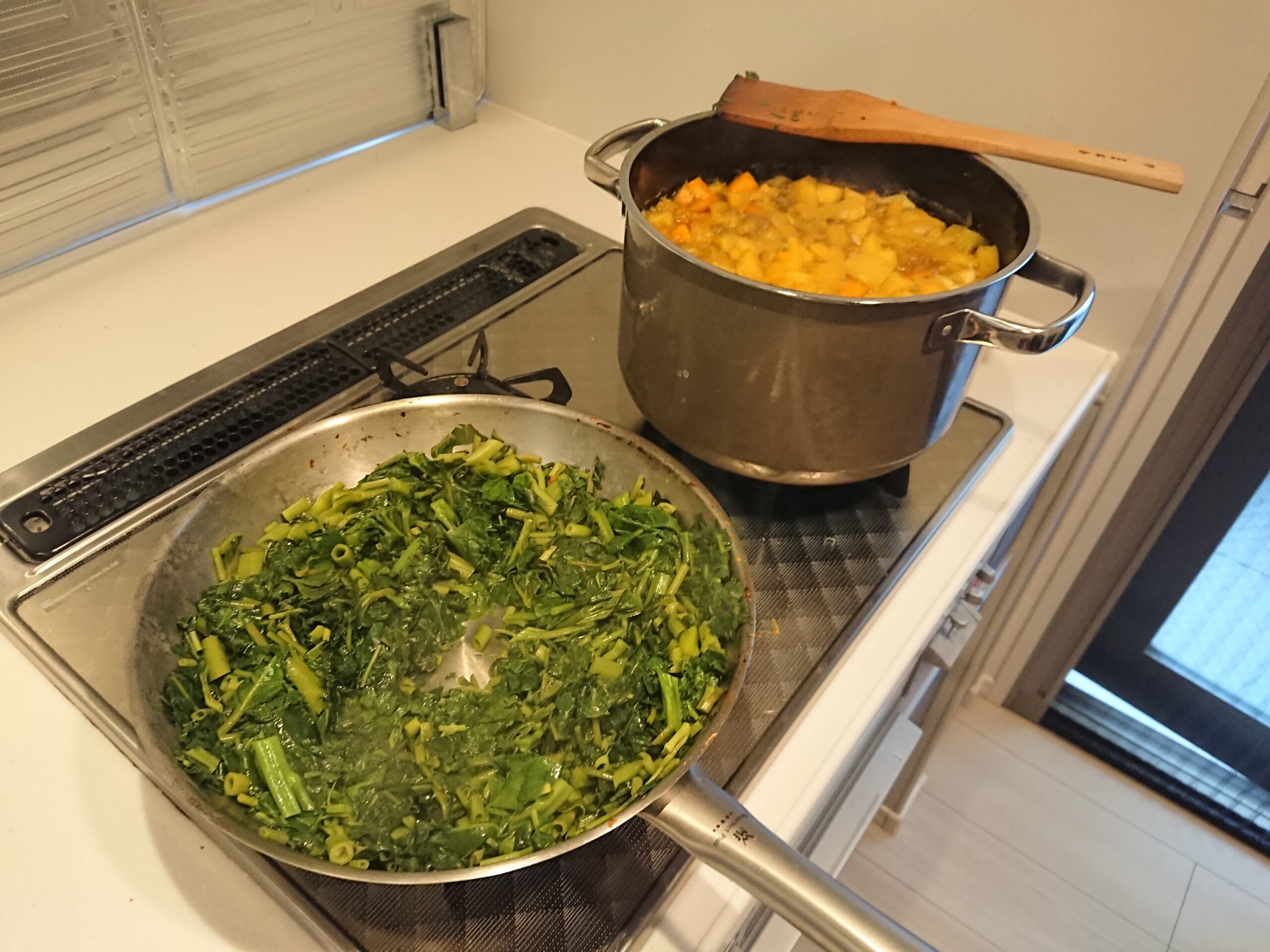 命の野菜スープとキューピー3分クッキング