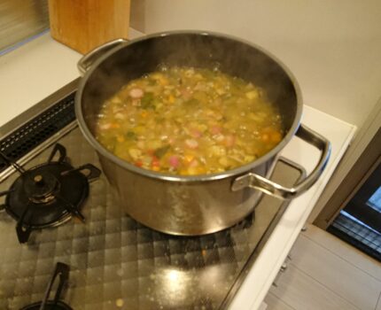 命の野菜スープ作り