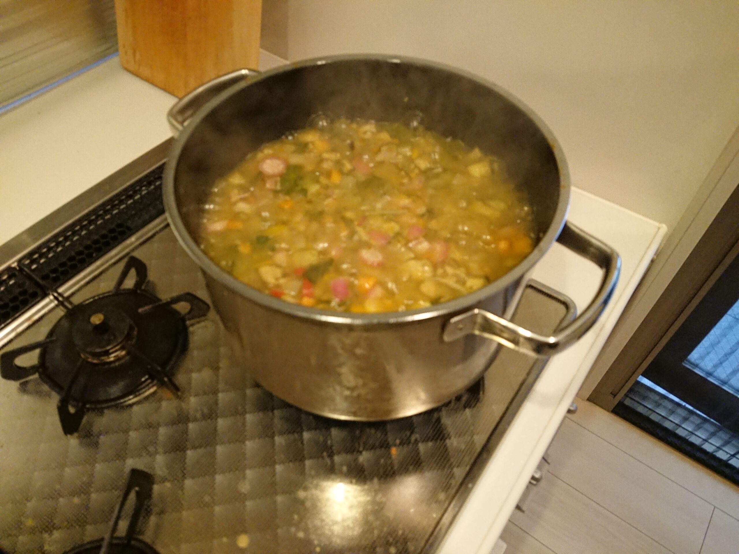 命の野菜スープ作り