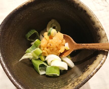 ネギ入り味噌スープ