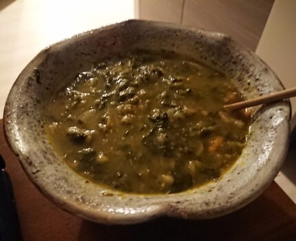 爆睡　命の野菜味噌スープ